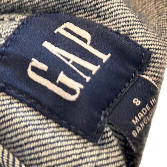 Gap Denim indigo Blue Jean Overall MIDI Boho Gorpecore Hippie Dress 8 - Picture 8 of 14